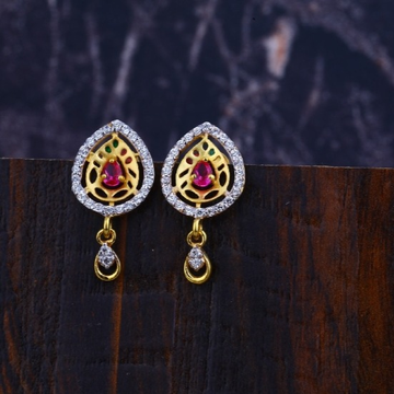 22 carat gold ladies earrings RH-L496