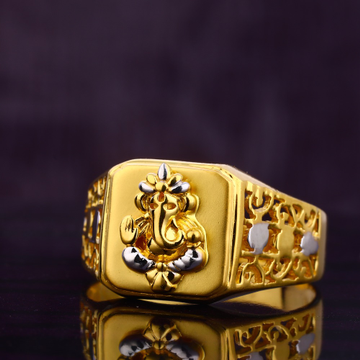 916 Gold Classic Men's Ring MGR169