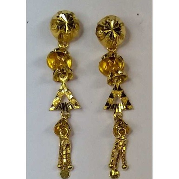 916 Gold Fancy Earrings Akm-er-071 by 