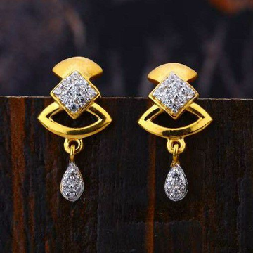 22 Carat Gold Fancy Diamond Ladies Earrings RH-LE8...