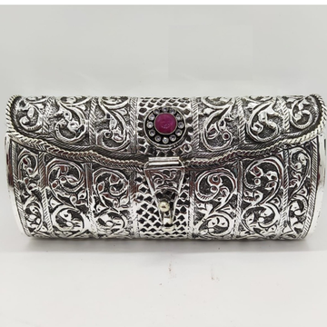 925 pure silver ladies Stylish Clutch in fine naka... by 