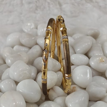 916 Gold Gorgeous Ghaba Bangle SG52 by 