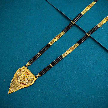 22K 916 Gold Fancy Three Line Mangalsutra by 