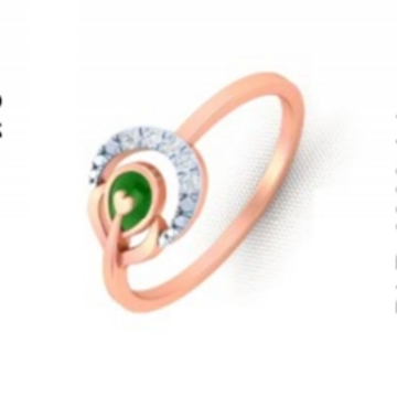 Green Stone Diamond ring by 