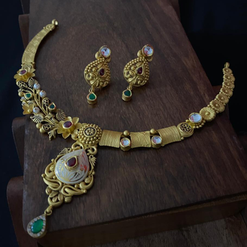 916 Wedding Gold Hallmark Necklace Set  by 