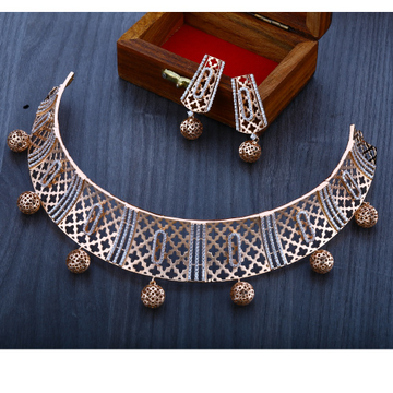 750 designer rose gold  necklace set  RN18