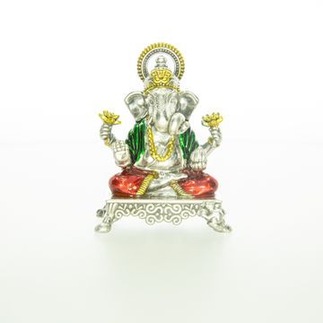 Divine Silver Ganpati idol