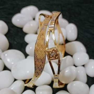 22K Gold Unique Design Copper Kadli by 