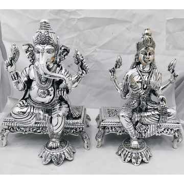 925 pure silver lakshmi ganesh idols in high antiq... by 