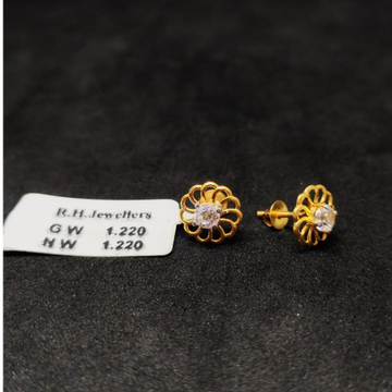 22 carat gold ladies earrings RH-LE318
