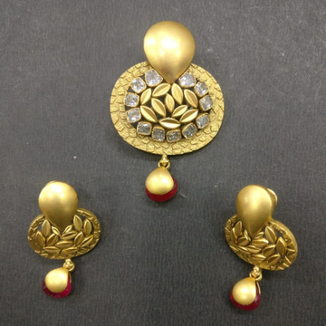 916 Gold Designer Pendant Set BJ-PS001 by 