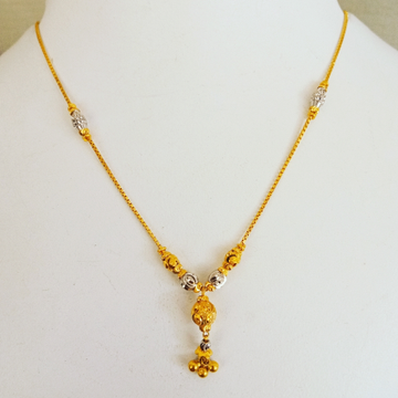 Gold fancy design necklace by 