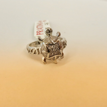 925 Good Luck Tortoise/Turtle Sterling Silver Ring... by Pratima Jewellers