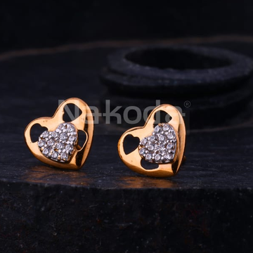 750 Rose Gold Hallmark Gorgeous Ladies Earrings RE...