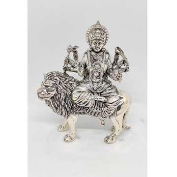 Antique Silver Goddess Durgaji by Rajasthan Jewellers Private Limited