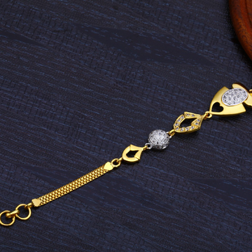 Ladies Cz Gold 22K Bracelet-LB154