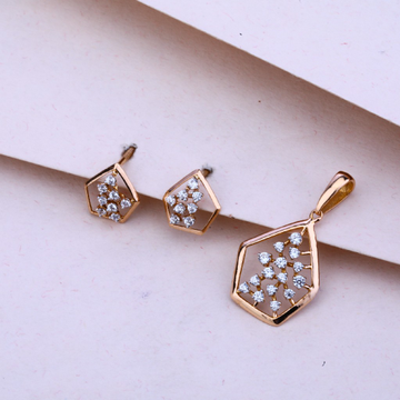 750 Rose Gold women's Pendant Set RPS77