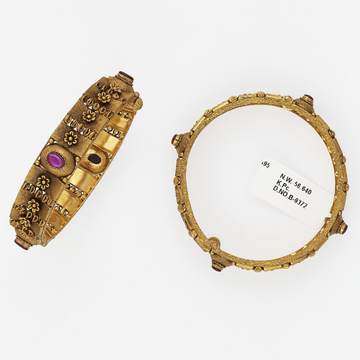 22KT Gold Modern Bangle SJ-8080 by 