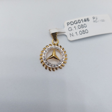 22k fancy small pendant by Parshwa Jewellers