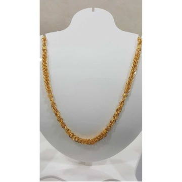 916 Gold Hallmarked Indian Thick Chain For Gents by Suvidhi Ornaments