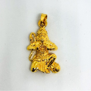 916 Gold Hanumanji Pendant KD-P004 by 