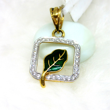 Gold leaf squre pendent by 