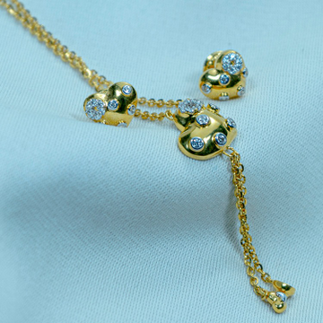 gold Heart Design necklace Set DK1-39 by 