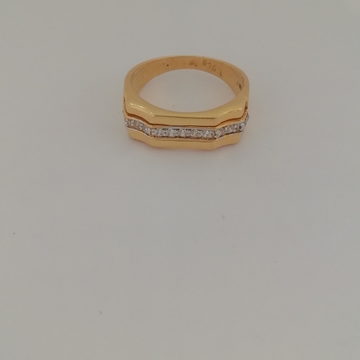 916 gold dimond Gents ring by 