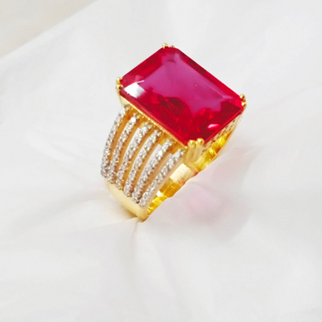 Gold fashion ring by Simandhar Ornament