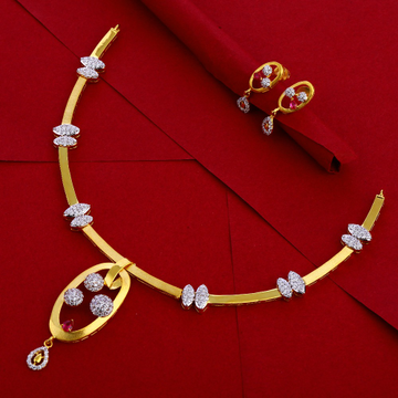 916 Gold Ladies exclusive Necklace Set LN258