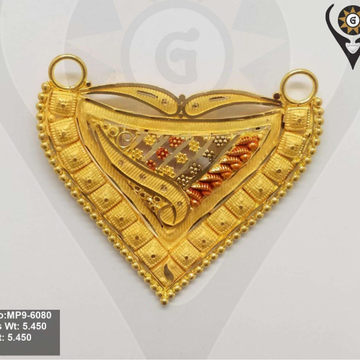 916 gold traditional design mangalsutra pendant by 