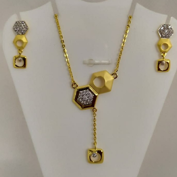 916 gold cz dokiya with earrings by 