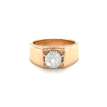 Modern Solitaire Look Diamond Ring for Men