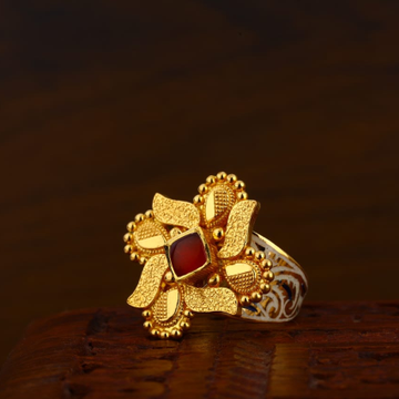 916 Gold CZ Antique Stylish Ladies Ring LAR123