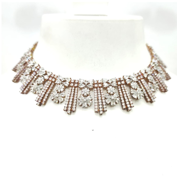 Fancy Diamond Choker Necklace Set For Women 1498