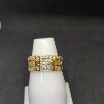 916 Men's fancy gold ring