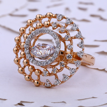 18CT  Rose Gold CZ gorgeous Ladies Ring RLR770