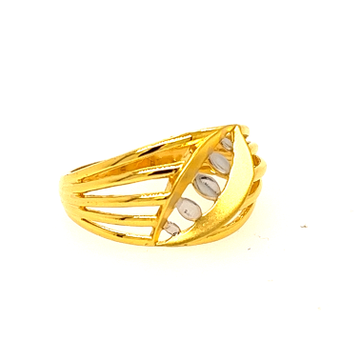22k Gold Plain Precious Ring by 