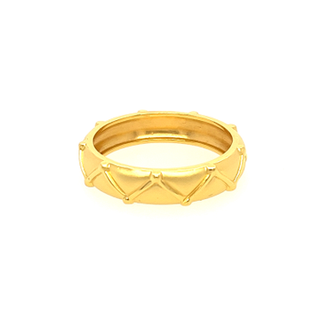 22k Yellow Gold Regal Band by 