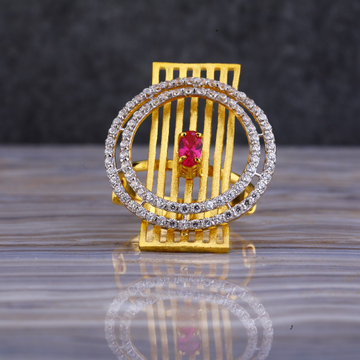 22kt Gold cz Diamond Ring LLR136