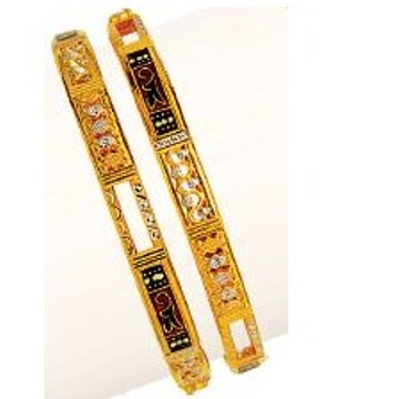 916 Gold Ladies Double Pipe Kadli by Ruchit Jewellers