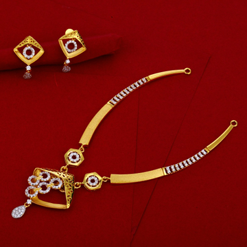 22CT Gold Hallmark Delicate Necklace Set LN247