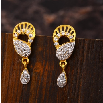 22 carat gold diamonds ladies earrings RH-LE868