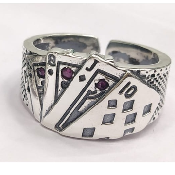 Silver new stylish design hallmark ring  by P.P. Jewellers