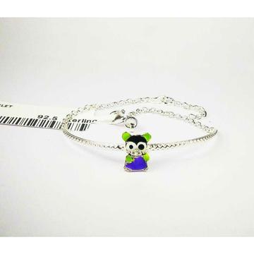 New light weight 925 silver baby bracelet with cut...