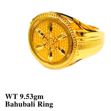 22K Bahubali Helm Ring by 