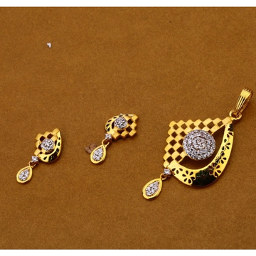 22 carat gold ladies pendants set RH-PS306