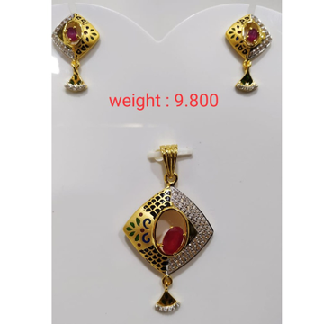 22 k 916 gold ruby  diamond by 