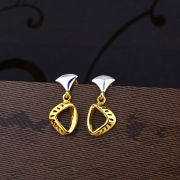 Ladies 916 Gold Fancy Plain Earring -LPE20