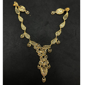 22K Gold Delicate Necklace Set by 
